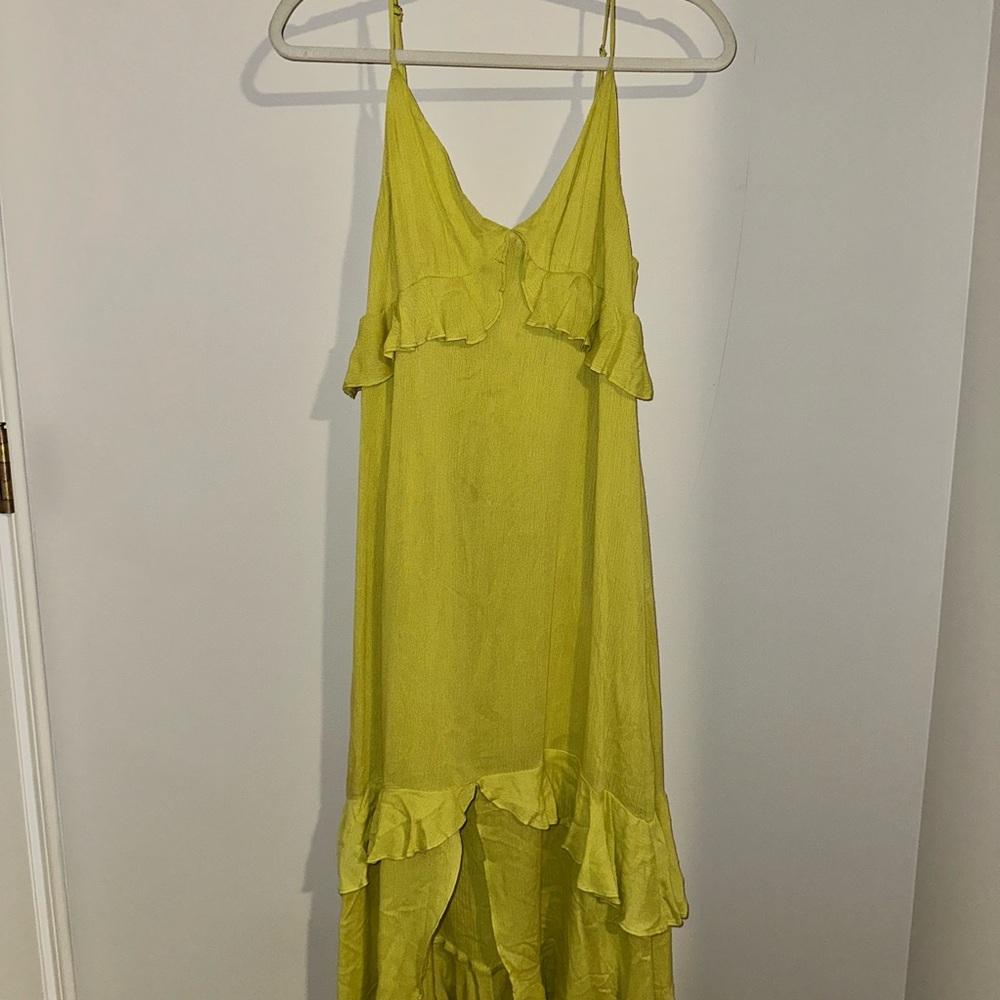 Lime Ruffle Dress